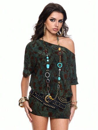 Grunge Punk Boho Vintage Urlaubs Leoparden Muster Farbverlauf rückenfrei Trägerkleider mit Schlitz Saum Mini Bodycon Kleid für Frauen