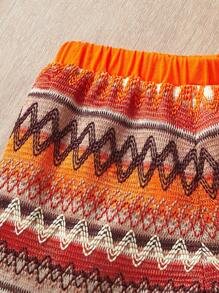 Travachic KIDS 女婴暑假可爱吊带背心和短裤套装，母女装（2 套单独出售） - 橘色 - 查看 3