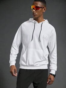 Manfinity Sport Corelite Herren-Sweatshirt mit Grafik, Kapuze und Kordelzug, langärmlig