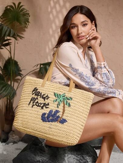 SHECARRY 女士简约休闲手提包，时尚日常使用