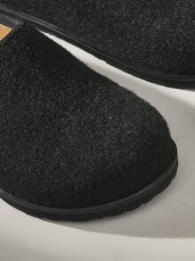 Solecia Thick Sole Slip-On Closed Toe Slippers For Women, New Style Autumn/Spring Shoes Spring Break Easter - Black - View 5