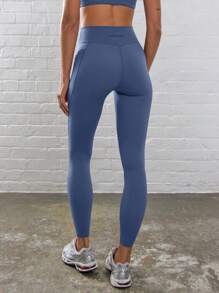 Musera Sport Ribbed High Waist Seam Detail Contour Active-Wear Leggings, Padel, Tennis, Pickleball Gym Fitness Yoga Pilates Fall Daily Casual