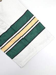 Manfinity Dauomo 男士字母印花V领短袖休闲T恤 - 彩色 - 查看 3