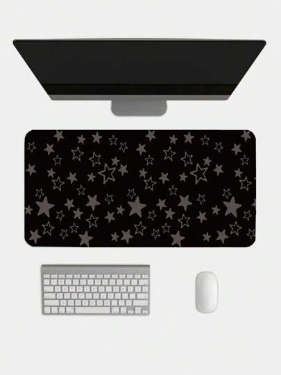 Grunge Punk Fashion Simple Star Pattern Anti-Slip Waterproof Thick Mouse Pad 311987