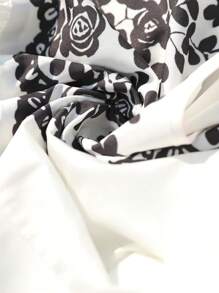 EMERY ROSE 女式 2025 新款数码印花休闲衬衫 - 白色 - 查看 3