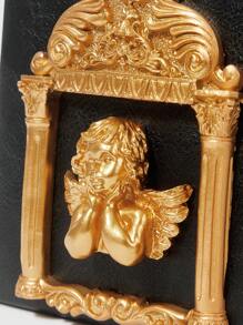 ROMWE Goth 女士时尚高端休闲单肩包带装饰，奢华手提包 - 黑色 - 查看 6