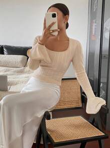 SHEIN Frenchy 女士纯色休闲简约时尚 T 恤，适合日常穿着 - 彩色 - 查看 6