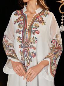 Al Najma Vestido elegante y lujoso personalizado para mujeres, con bordados y cuentas, Modesto kaftan