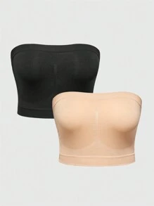 SHAPORA 加大码 2 件装 无缝塑身衣 上衣 塑身衣 胸部提升器 - 彩色 - 查看 3