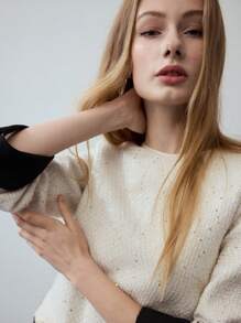 MOTF STUDIO TWEED CONTRAST BINDING DRESS