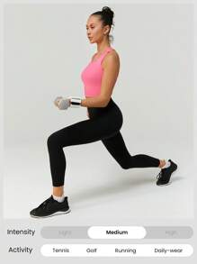 GLOWMODE Reggiseno sportivo Powersculpt™-Air con coppa integrata, ad asciugatura rapida e antitraspirante, a schiena aperta, per alto impatto, allenamenti e corse