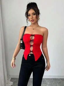 Elenzga Bowknot Camisole Top For Women, Versatile & Sexy, Suitable For Vacation, Valentine's Day, Spring/Summer