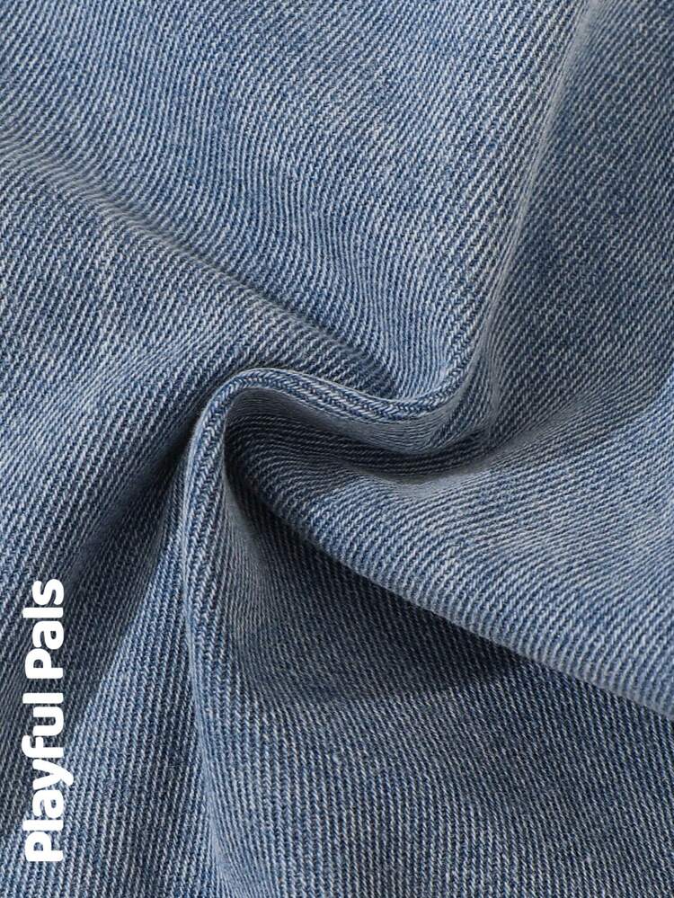 SHEIN Young Boy's Casual Everyday Denim Long Pants - Blue - View 5