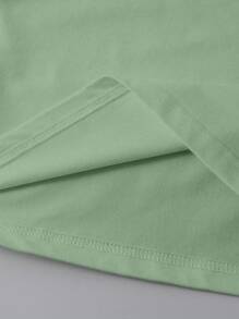 大码女式 Faith Can Move Mountains 图案 T 恤、基督教礼物、信仰衬衫、耶稣 T 恤、圣经诗句圆领、极简主义基督教女式上衣 - 薄荷綠 - 查看 5