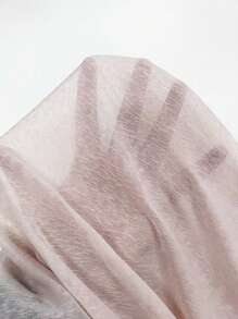 Breezaya Áo cánh mỏng cổ bất đối xứng màu trơn thường ngày cho nữ, mùa hè - Hồng - Xem 7