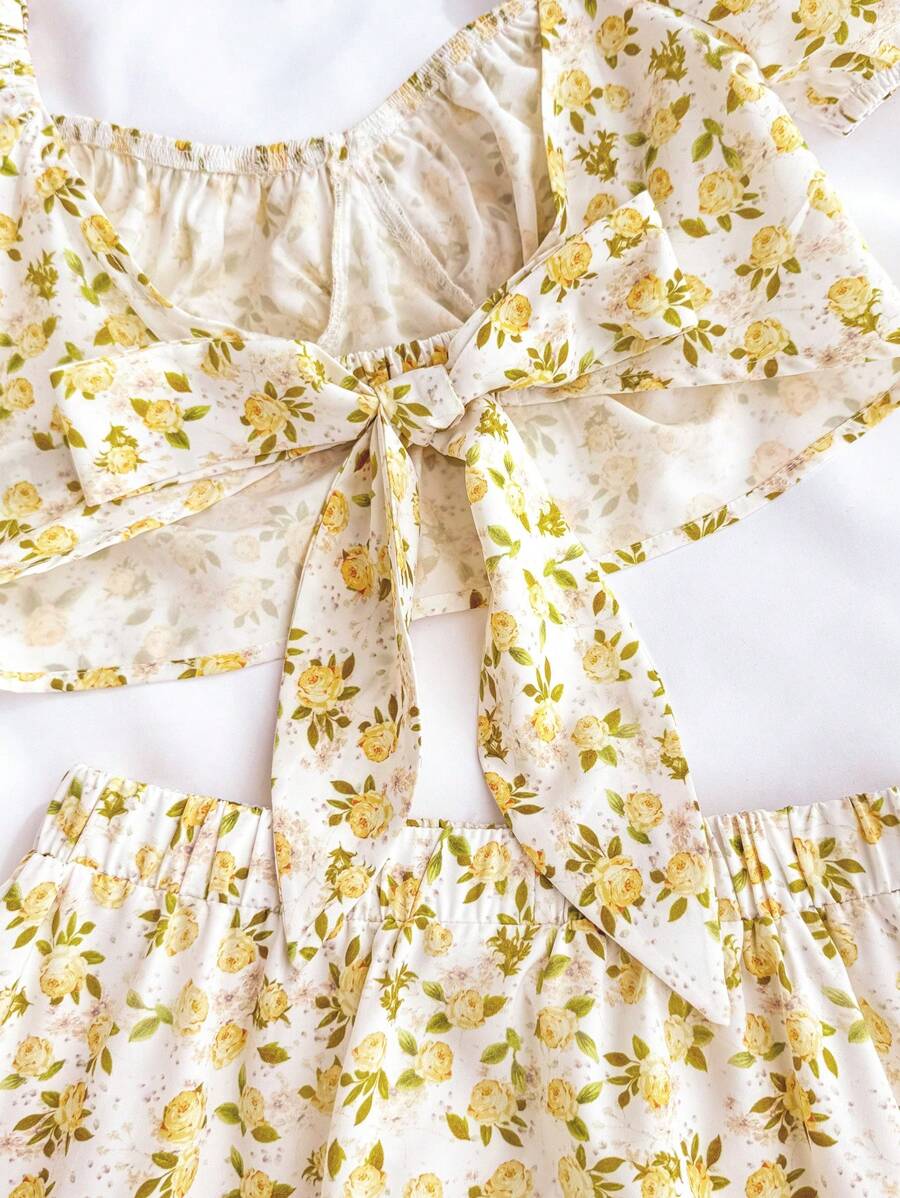 Hilinker 2-teiliges Mädchen Outfit - Crop Top & Cami Jumpsuit Set Für Sommer