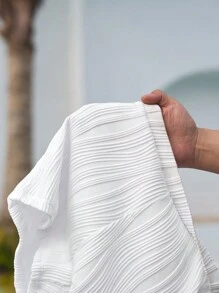 Slaydiva 2 件套比基尼套装，带肩带三角形上衣和短裤，夏季时尚沙滩泳装 - 白色 - 查看 7