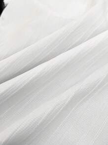 SHEIN Casuvi Kids 2pcs/Set Tween Boy Casual Collegiate Style Simple White Shirt And Trousers Outfit