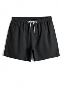 Manfinity Swimmode 2pcs/Set Men's Beach Shorts