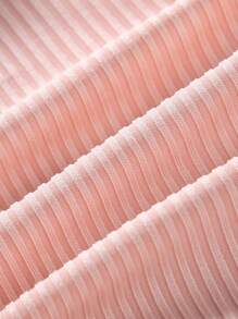 女婴春夏粉色可爱公主蝴蝶结连体衣，时尚女宝宝服装 - 西瓜粉 - 查看 5