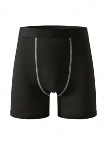 Manfinity Underwear&Sleepwear Basics 3pcs/Pack Men's Simple Contrast Stitching Briefs - Multicolor - View 6