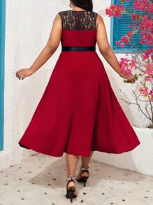 SHEIN Lady Christmas Party Dress Plus Size Dresses