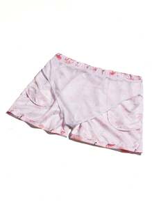 Surfspeed Men's Flamingo Print Drawstring Waist Beach Shorts Men Swim Trunks - Multicolor - View 3