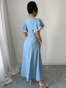 Modelyn 女士混纺面料收腰 A 字形连衣裙