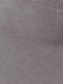 MUSERA Casual Knitted Maxi Skirt For Brunch - Light Grey - View 6