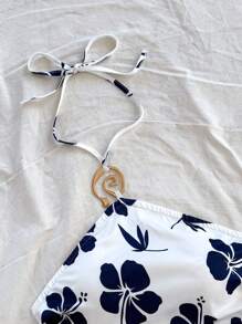 Soleia Áo hai dây cổ khoét sâu xếp ly trang trí kim loại mới, Old Money, Phụ nữ đi hòa nhạc, Thánh Patrick, Kỳ nghỉ xuân, Boho, Phù hợp với Ibiza - Xanh và trắng - Xem 6