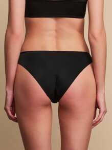 TryMe Women's Rhinestone Embellished Bikini Leg Soft Underwear - Black - View 2