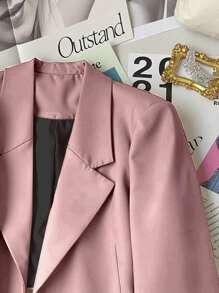 Franclia 女士短款休闲西装外套、工作和日常穿着