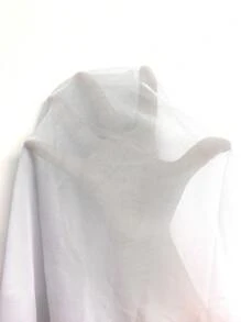 SHEIN Swim Bộ 2 trang phục đi biển, áo sơ mi dài tay cài nút màu trơn và bộ váy dài - trắng - Xem 8