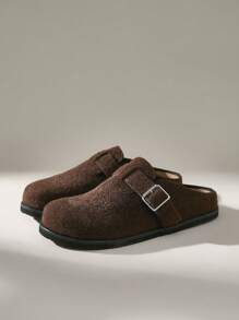 Solecia Thick Sole Slide Slippers For Women, New Autumn/Slippers Spring Shoes Spring Break Easter - Coffee Brown - View 2