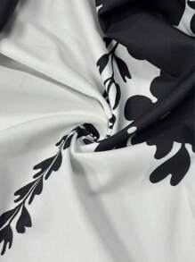 Chiquease بيجامة فضفاضة للسيدات ذات خصر محكم بطباعة رقمية أنيقة