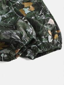 Teen Boy Drawstring Full Print Jogger Pants With Pockets - Multicolor - View 3