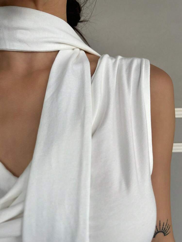Women Casual Sleeveless Tank Top, Solid Color, Slim Fit, Resort Style, Summer