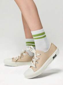 JNSQ Chaussures De Toile Vulcanisée À Coupe Basse Décontractée De Style Printemps/été De Base À La Mode Pour Enfants