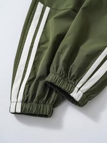 SHEIN Pantaloni casual pentru băiat uni cu talie