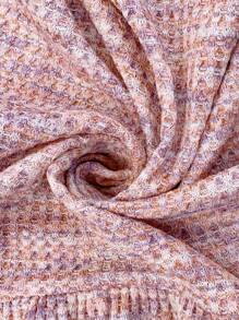 SHEIN LUNE Women's Casual Waffle Pattern Short Sleeve T-Shirt, Spring/Summer - Multicolor - View 7