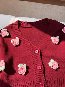 Comfortcana Áo khoác cardigan nhẹ thường ngày cho nữ, thời trang và đa năng để mặc hàng ngày - Màu đỏ tím - Xem 7