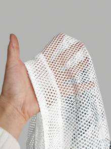 Manfinity VCAY Plus Size Men's Loose Street-Style Sports White Numeric Print Short Sleeve Mesh Baseball Shirt - Multicolor - View 6