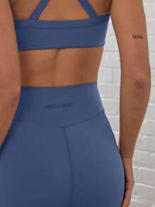 Musera Sport Ribbed High Waist Seam Detail Contour Active-Wear Leggings, Padel, Tennis, Pickleball Gym Fitness Yoga Pilates Fall Daily Casual