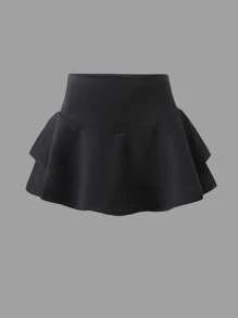 SHEIN Girlism Tween 女童休闲腰带简约风格短裤多件套 - 彩色 - 查看 6