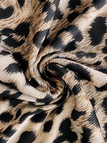 SHEIN LUNE Casual Leopard Print Round Neck Strap Camisole Tank Top, Spring/Summer Boho Women Clothing Vacation Western Wear Women