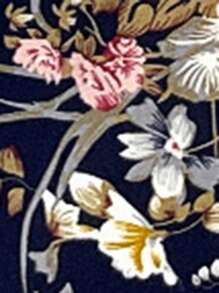 EMERY ROSE Women's Floral Print Ruffle Sleeve Waist Dress - Blue - View 7