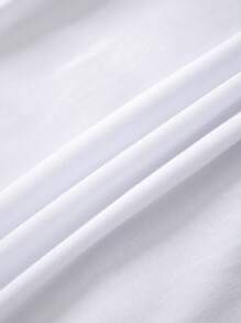 SHEIN 女式字母印花短袖 T 恤图案 T 恤女式上衣 - 白色 - 查看 3