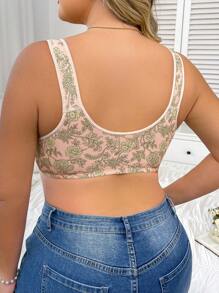 Moonlight&Mama 1 pièce Soutien-gorge d'allaitement sans fil à ouverture frontale grande taille - Multicolore - Voir 3