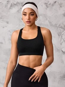 Gameset SHEIN Sport Women Sports Bra (Seamless Black) - Black - View 5