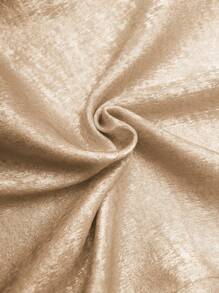 Ellevyn Women's Elegant Tie-Waist Pocket Gold Sequin Round Neck Slim A-Line Dress, Resort Style Dress For Spring/Summer - Gold - View 11